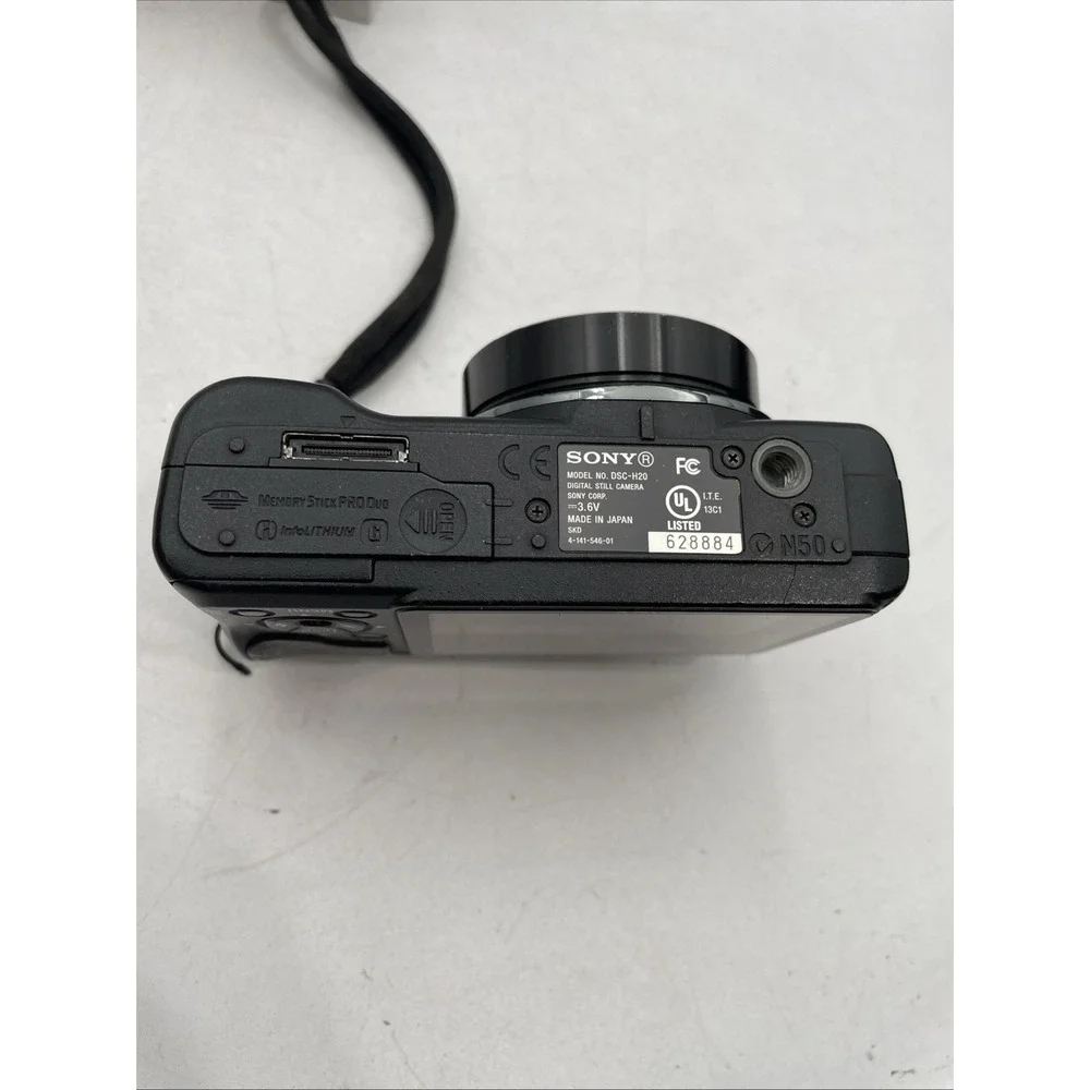 Sony Cyber-shot DSC-H20 Digital Camera 10.1MP+Battery+Charger+SD Card+Case*READ*